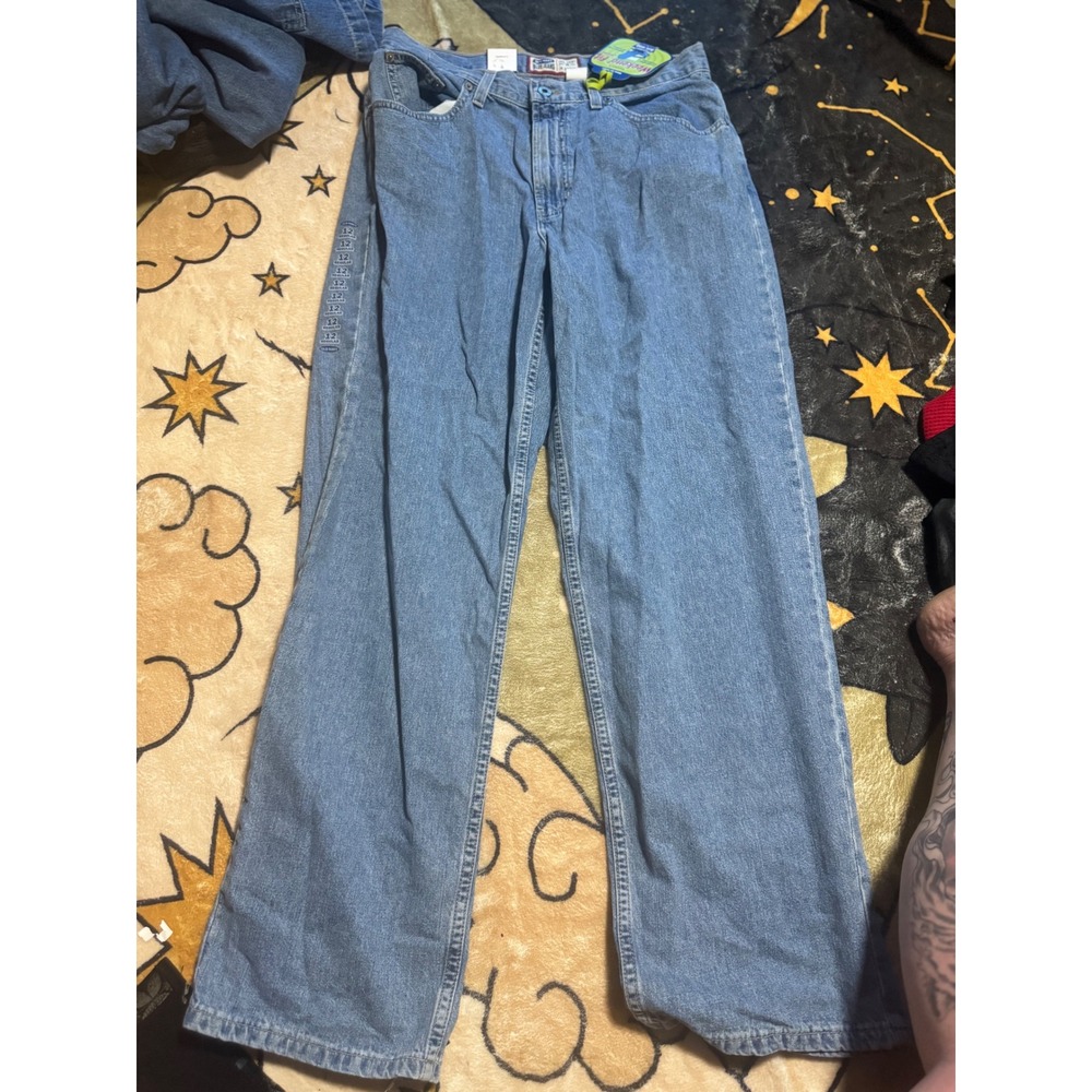 Y2K Old Navy Blue Jeans Women's Size 12 Regular Wide Leg Denim Pants NWT